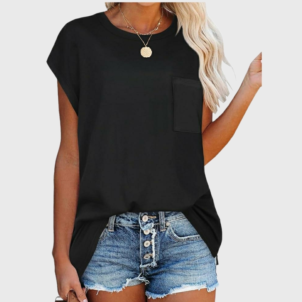 Black Casual Women's Top Size L